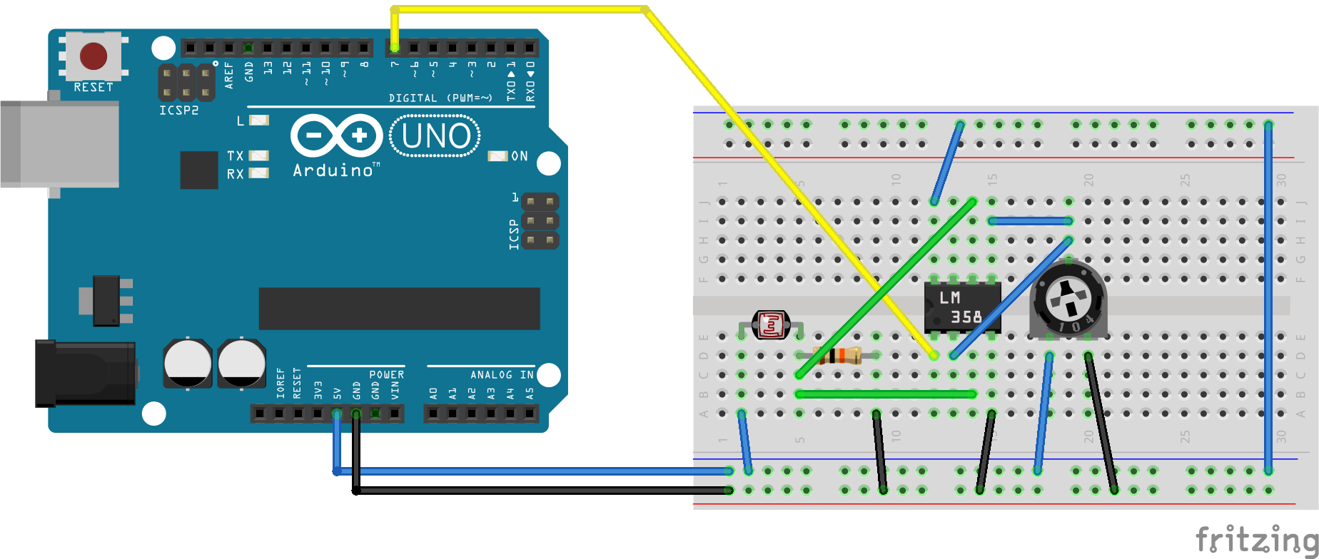 LM358 wiring diagram